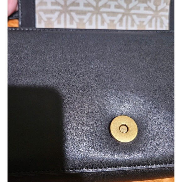 India Hicks “Dressage” Black Suede & Leather Crossbody Bag - Picture 6 of 10